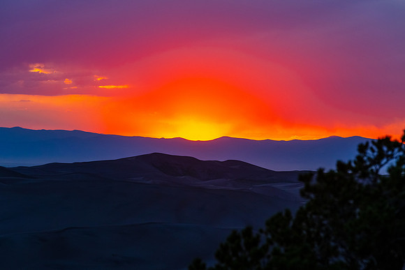 Sand Dunes Sunset